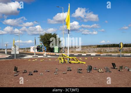 REIM, Israël. 07 octobre 2025. Commémorations le 7 octobre à Reims sur le site du massacre du Festival Nova en 2023 - 07/10/2025 - Israël/Reim - Gilles Bader/le Pictorium crédit : LE Pictorium/Alamy Live News Banque D'Images