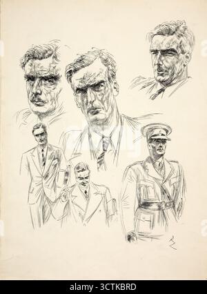 Anthony Eden, 1er comte d'Avon, entre 1939 et 1946. Banque D'Images