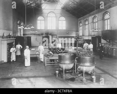 Claybury Asylum, Woodford, Essex : a Kitchen, [1893 ?]. Banque D'Images