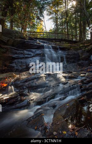 Potts tombe dans le district de Muskoka, Canada. Banque D'Images