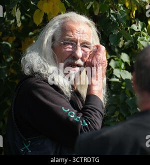 Warlock Motororcycle Club, Scunthorpe, Lincolnshire, Royaume-Uni. Salon annuel de l'automobile et du vélo. Personnalisé, restauré, ancien, vintage, moderne. Caractères. Banque D'Images