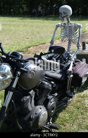 Warlock Motororcycle Club, Scunthorpe, Lincolnshire, Royaume-Uni. Salon annuel de l'automobile et du vélo. Personnalisé, restauré, ancien, vintage, moderne. Caractères. Banque D'Images