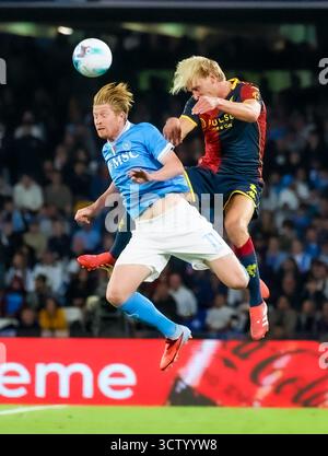 Naples, Campanie, ITALIE. 5 octobre 2025. Kevi de Bruyne de la SSC Napoli lors du match de football italien Serie A 2025/26 entre la SSC Napoli et Gênes le 5 octobre 2025, au stade Diego Armando Maradona de Naples. (Crédit image : © Fabio Sasso/ZUMA Press Wire) USAGE ÉDITORIAL SEULEMENT ! Non destiné à UN USAGE commercial ! Banque D'Images