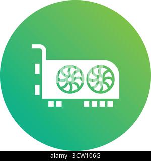 Illustration de conception d'icône vectorielle de carte vidéo Illustration de Vecteur