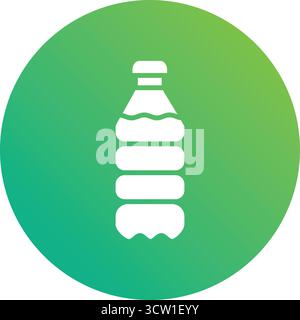 Illustration de conception d'icône de vecteur de bouteille en plastique Illustration de Vecteur