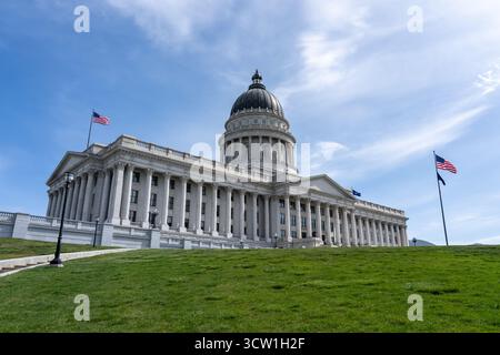 Capitole de l'État de l'Utah sur Capitol Hill à Salt Lake City, États-Unis. Banque D'Images