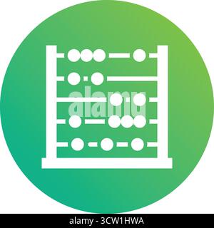 Illustration de conception d'icône de vecteur Abacus Illustration de Vecteur