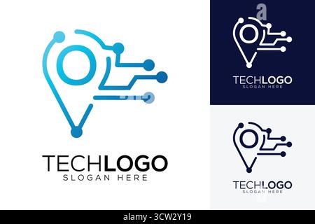 logo lettre o de technologie vectorielle Illustration de Vecteur