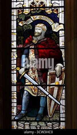 Simon de Montfort, 6e comte de Leicester, né à Dreux, France. Bataille d'Evesham. Banque D'Images