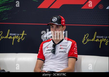 GP de Hongrie F1 2025 le 3 août 2025 à Budapest, Hongrie - pilote de formule 1 Esteban Ocon pour Haas Banque D'Images