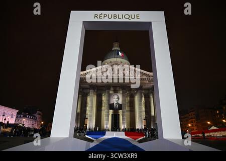 Paris, France. 09 octobre 2025. Cérémonie : Robert Badinter entre au Panthéon le 9 octobre 2025. - 09/10/2025 - France/Ile-de-France (région)/Paris - Julien Mattia/le Pictorium crédit : LE PICTORIUM/Alamy Live News Banque D'Images