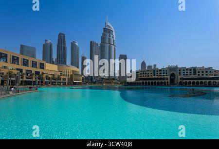 Dubaï, Émirats arabes Unis - 4 octobre 2025 : Centre de Dubaï à Burj Khalifa. Banque D'Images