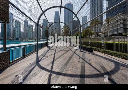 Dubaï, Émirats arabes Unis - 4 octobre 2025 : Centre de Dubaï à Burj Khalifa. Banque D'Images