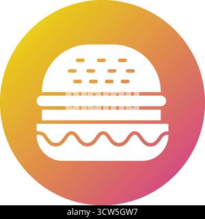 Illustration de conception d'icône de vecteur de hamburger Illustration de Vecteur