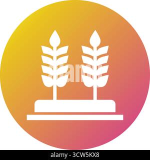 Illustration de conception d'icône de vecteur de blé Illustration de Vecteur