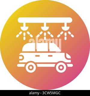 Illustration de conception d'icône de vecteur de lavage de voiture Illustration de Vecteur