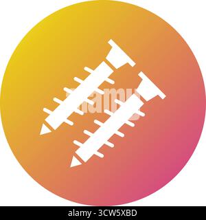 Illustration de conception d'icône de vecteur de vis Illustration de Vecteur