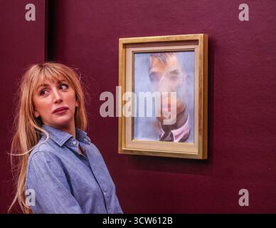 londres, Royaume-Uni. 10 octobre 2025. Francis Bacon Study for Self Portrait est £5-7 MillionAutres exceptionnelles et rares de Francis Bacon, Jean Michell Basquiat, Henri Mattise, Wassily Kandisnky, Vincent Van Gogh, David Hockney, Paul Gaugain, georgia O'keefe, Andy Warhol, Auguste Roadin, Paula Rego.Paul Quezada-Neiman/Alamy Live News Credit : Paul Quezada-Neiman/Alamy Live News Banque D'Images