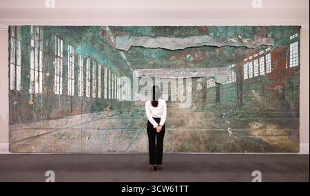 Sotheby's, Londres, Royaume-Uni. 10 octobre 2025. Sotheby's Frieze week exposition contemporaine, Anselm Kiefer (né en 1945), Tempelhof, estimation de £600,000-800,000. Crédit : Malcolm Park/Alamy Live News Banque D'Images