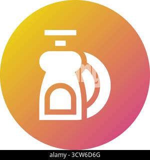 Illustration de conception d'icône de vecteur de lavage de vaisselle Illustration de Vecteur