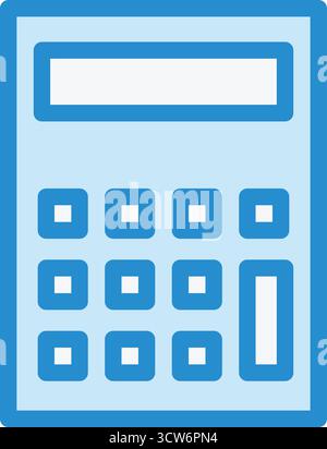 Illustration de la conception de l'icône du vecteur de la calculatrice Illustration de Vecteur