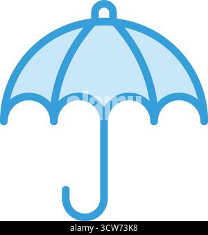 Illustration de la conception de l'icône du vecteur parapluie Illustration de Vecteur