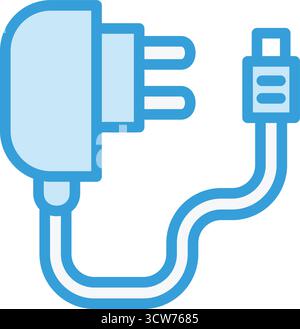 Illustration de la conception de l'icône vectorielle de prise de périphérique Illustration de Vecteur