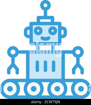 Illustration de conception d'icône de vecteur de robot Illustration de Vecteur