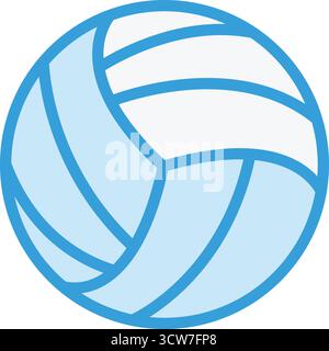 Illustration de conception d'icône de vecteur de volleyball Illustration de Vecteur