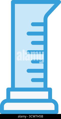 Illustration de conception d'icône de vecteur de cylindre gradué Illustration de Vecteur
