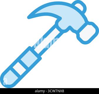 Illustration de conception d'icône de vecteur de marteau Illustration de Vecteur