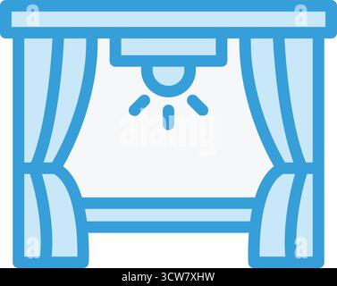 Illustration de conception d'icône de vecteur de scène Illustration de Vecteur