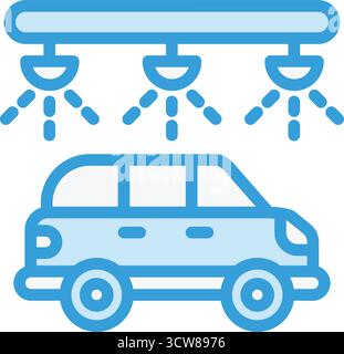 Illustration de conception d'icône de vecteur de lavage de voiture Illustration de Vecteur