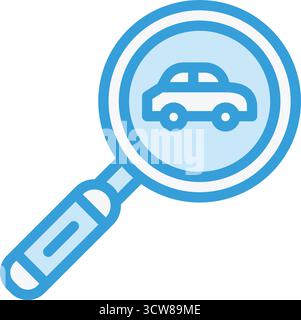 Recherche de services de voiture Vector Icon Design illustration Illustration de Vecteur