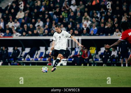 Sinsheim, Allemagne. 10 octobre 2025. Sinsheim, Allemagne, 10 octobre 2025 Waldemar Anton (#2 - Allemagne) lors du match des qualifications européennes de l'UEFA opposant Allemagne vs Luxembourg à PreZero Arena, à Sinsheim, Allemagne. (Gabor Baumgarten/SPP) crédit : SPP Sport Press photo. /Alamy Live News Banque D'Images