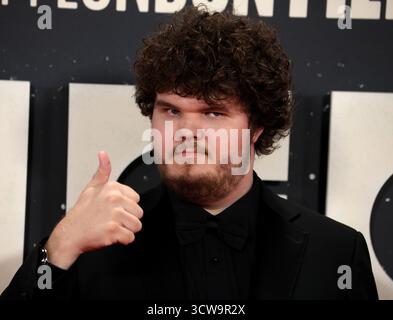Londres, Royaume-Uni. 10 octobre 2025. Aidan Delbis assiste à l'avant-première britannique de 'Bugonia' au 69e Festival du film de Londres BFI au Royal Festival Hall. Crédit : SOPA images Limited/Alamy Live News Banque D'Images