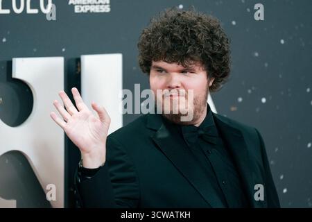 Londres, Royaume-Uni. 10 octobre 2025. Aidan Delbis assiste au Bugonia Headline Gala au 69e BFI London film Festival au Royal Festival Hall, Londres, Angleterre, le 10 octobre 2025. Photo de Lounis Tiar/ABACAPRESS.COM crédit : Abaca Press/Alamy Live News Banque D'Images