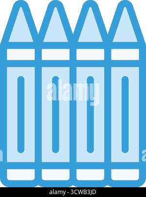 Illustration de conception d'icône vectorielle de crayons Illustration de Vecteur