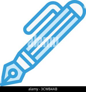 Illustration de conception d'icône de vecteur de stylo Illustration de Vecteur
