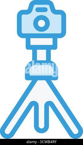 Illustration de conception d'icône vectorielle de support de trépied Illustration de Vecteur