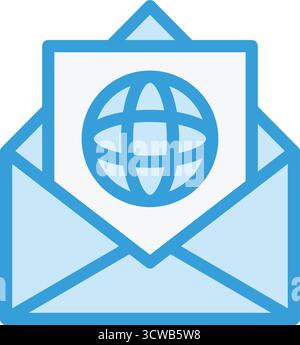 Illustration de conception d'icône de vecteur de communication globale Illustration de Vecteur