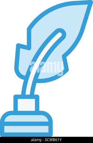 Icône de vecteur de plume d'encre illustration de conception Illustration de Vecteur