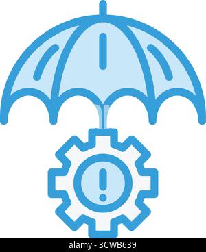 Illustration de la conception d'icônes vectorielles de gestion des risques Illustration de Vecteur