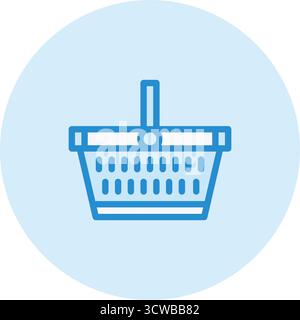 Illustration de conception d'icône de vecteur de panier d'achat Illustration de Vecteur
