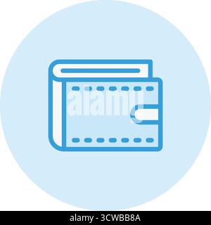 Illustration de conception d'icône de vecteur de portefeuille Illustration de Vecteur