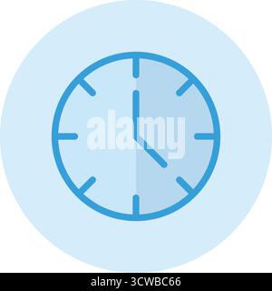 Illustration de la conception de l'icône du vecteur d'horloge Illustration de Vecteur