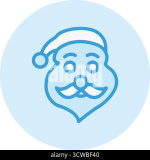 Illustration de conception d'icône de vecteur de Père noël Illustration de Vecteur