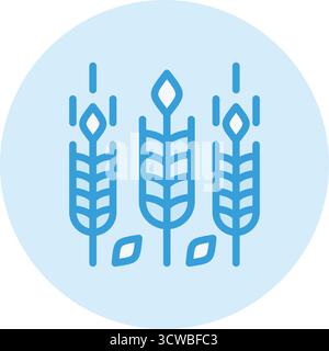 Illustration de conception d'icône de vecteur de blé Illustration de Vecteur