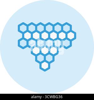 Illustration de conception d'icône de vecteur de nid d'abeille Illustration de Vecteur