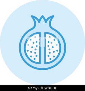 Illustration de conception d'icône de vecteur de grenade Illustration de Vecteur